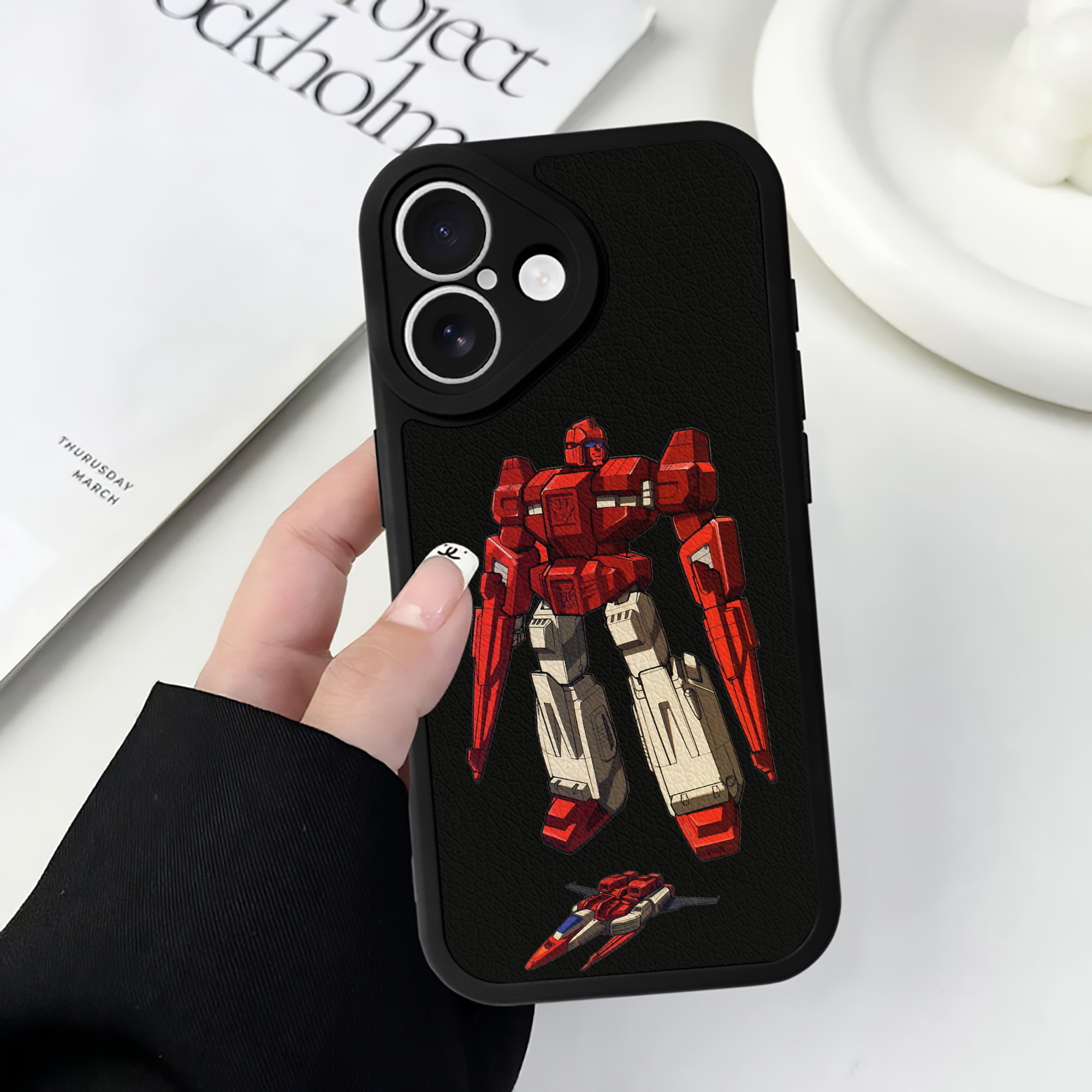 （画像用）  【iPhone 16シリーズ対応】シリコンスマホケース（レザー調） 材質：シリコン